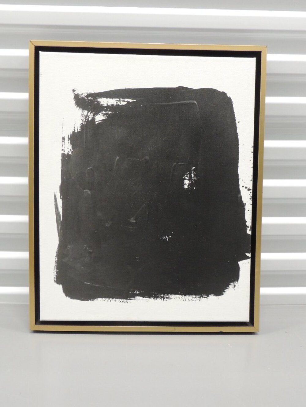 Black and white Modern Framed Art Work